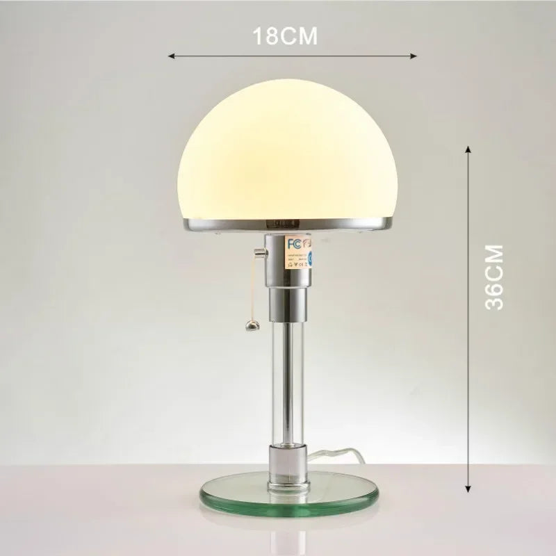 Sleek Contemporary Glass Desk Lamp for Home