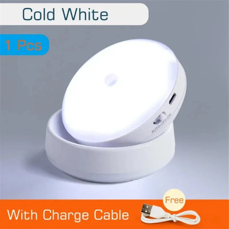 Automatic LED Nightlight - USB Rechargeable Bedside Lamp - Cofik