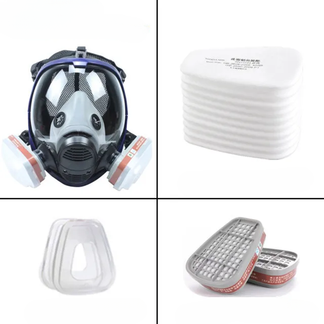 Protec | Full Face Respirator Mask with Fog-Free Lens and Air Filters