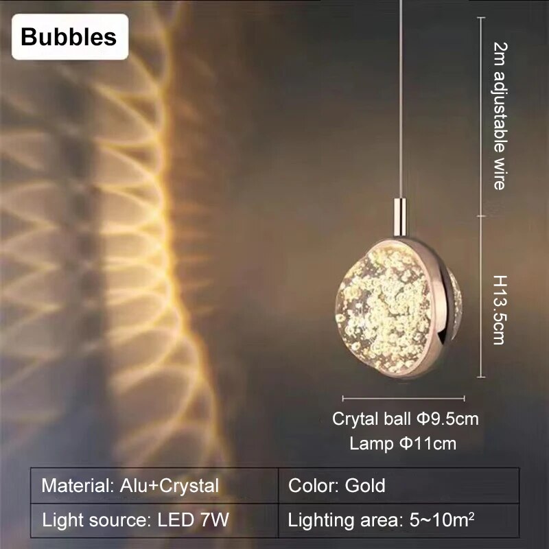 Colorful Crystal LED Mood Table Lamp