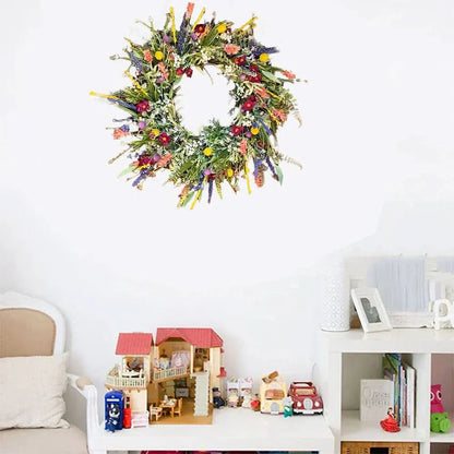 Beautiful Flowers Spring Wreath for Home Decor