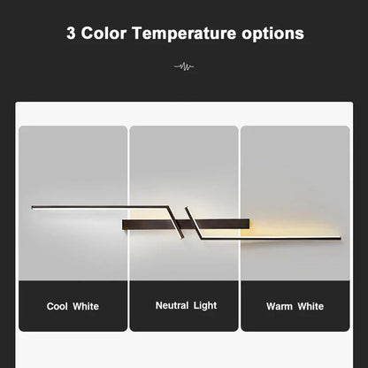 Elegant Gold LED Wall Light Fixture