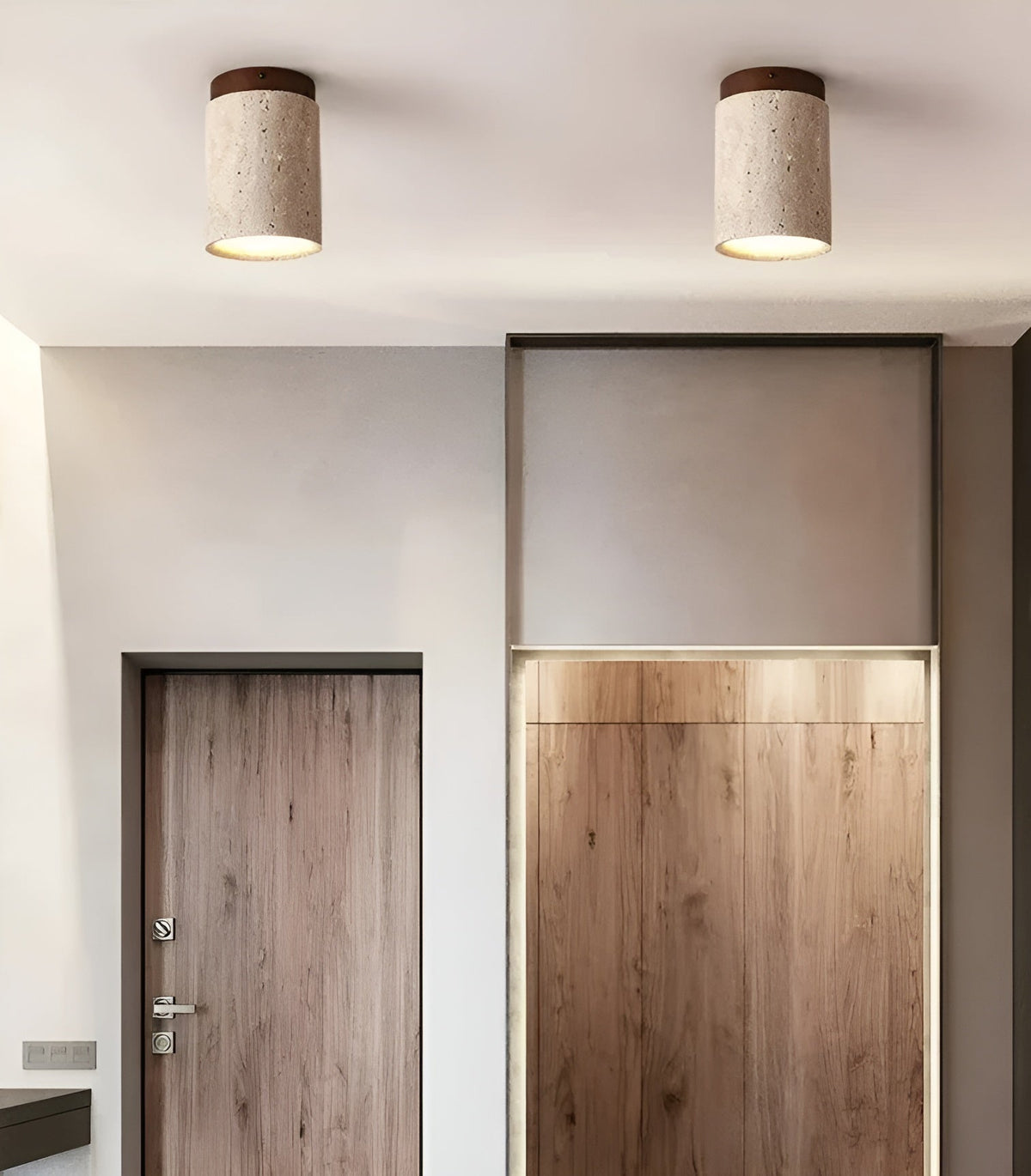 Elegant Natural Stone LED Ceiling Light - Cofik