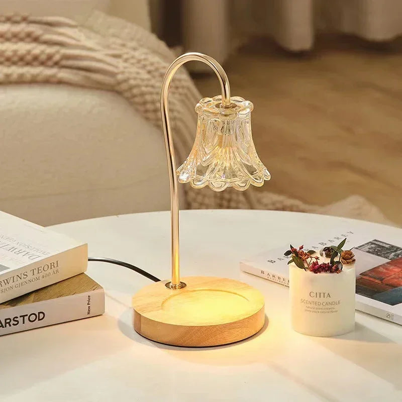 Petite Floral Electric Candle Light Lamp