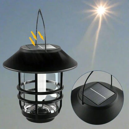 Outdoor Solar Powered Flicker Lantern Light