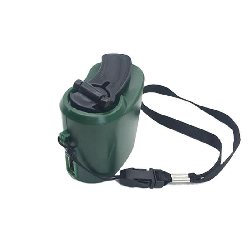 Compact Hand Crank Power Bank with USB and LED Light
