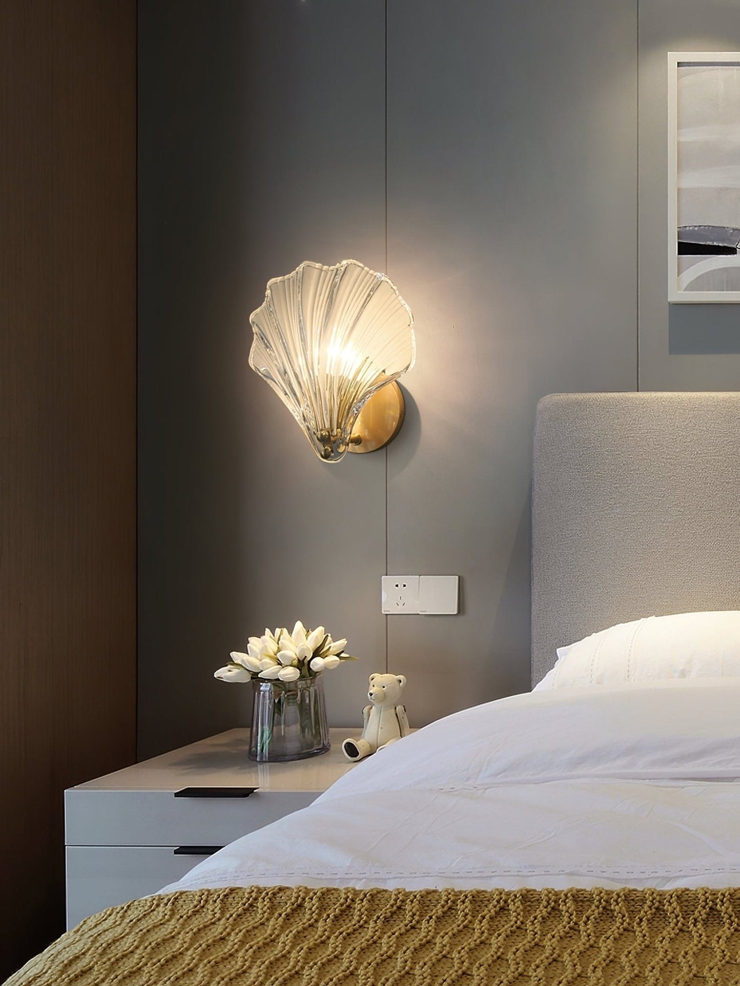 Coastal Glass Sconce Lamp