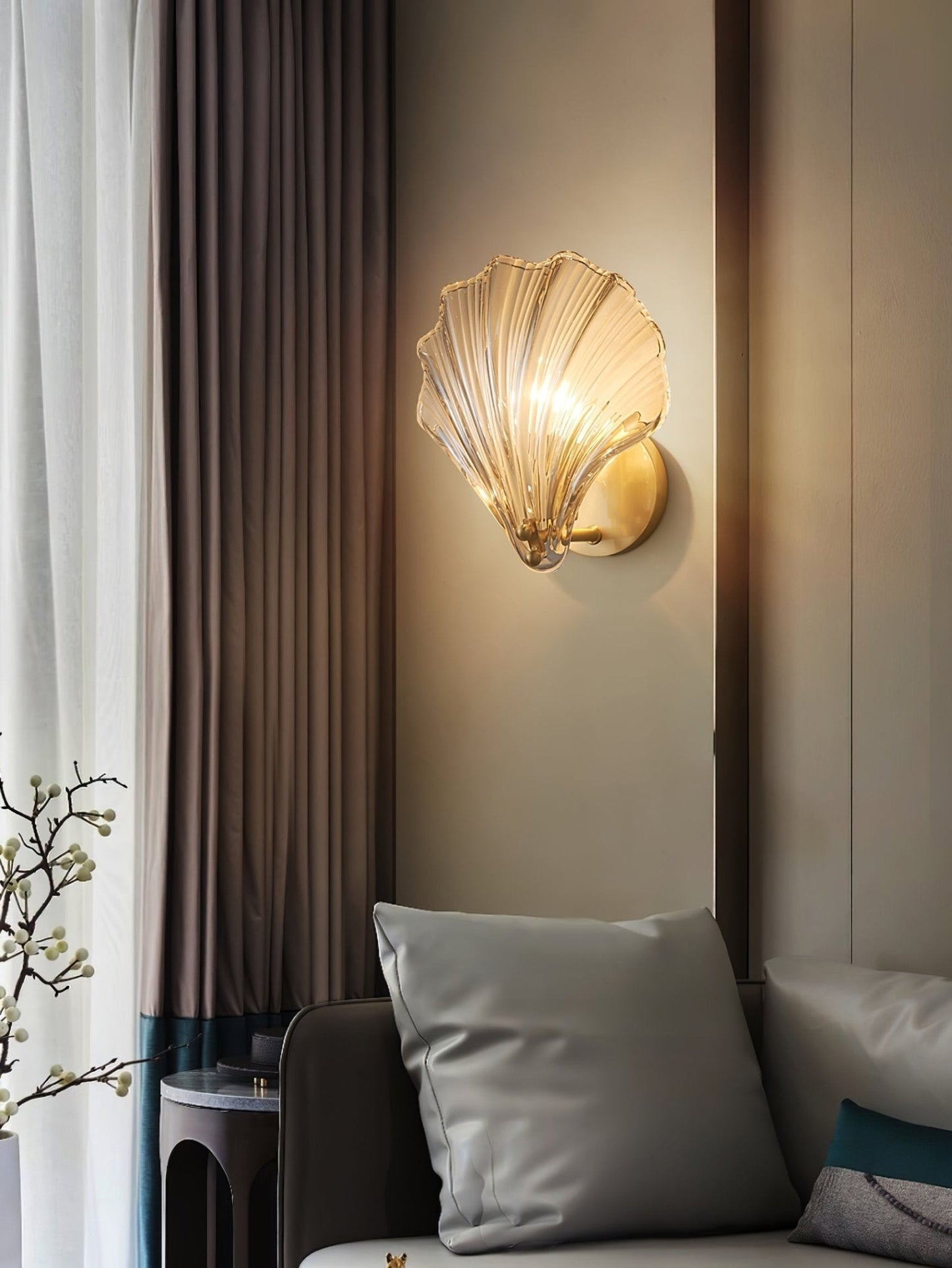 Coastal Glass Sconce Lamp