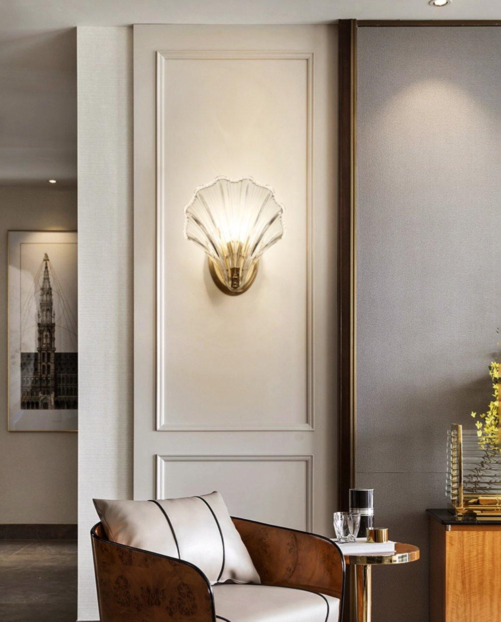 Coastal Glass Sconce Lamp