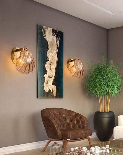 Coastal Glass Sconce Lamp