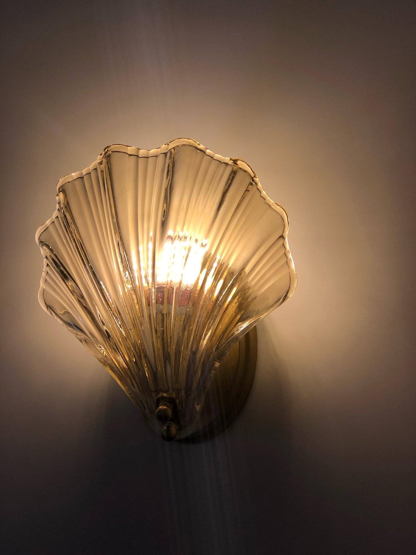 Coastal Glass Sconce Lamp