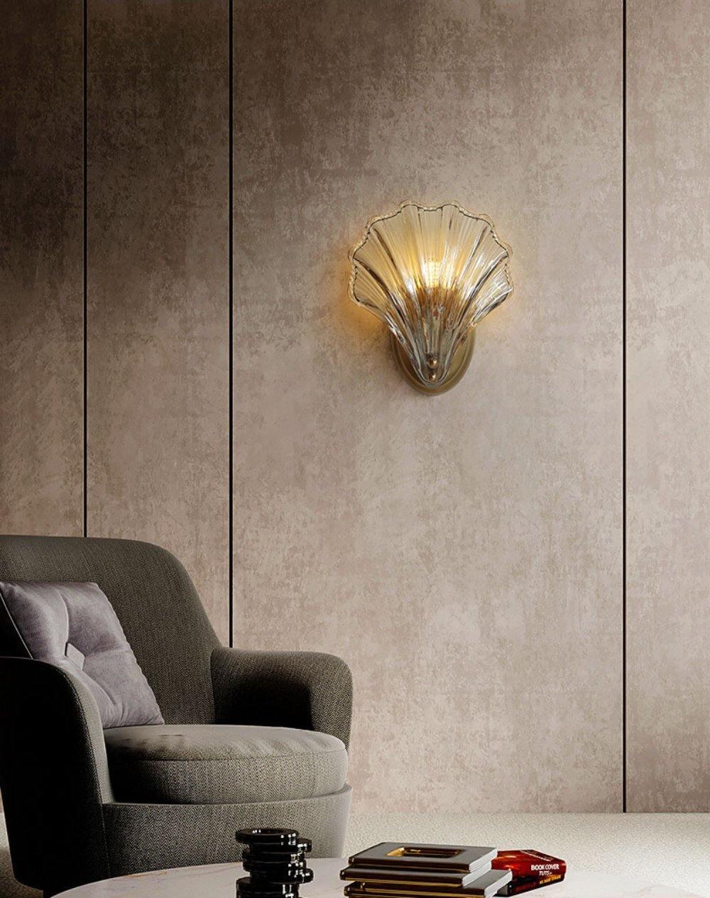 Coastal Glass Sconce Lamp