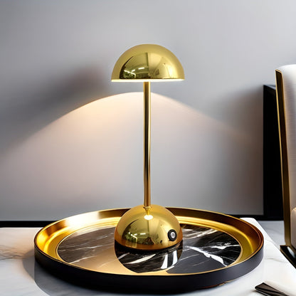 Sleek LED Mushroom Table Lamp with Dimmer