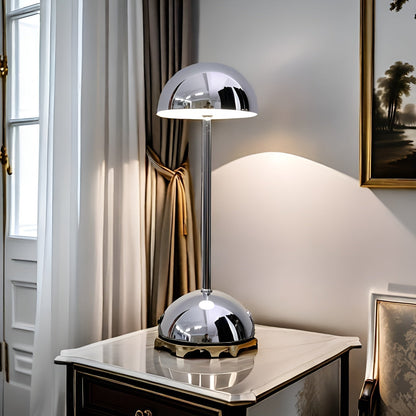 Sleek LED Mushroom Table Lamp with Dimmer