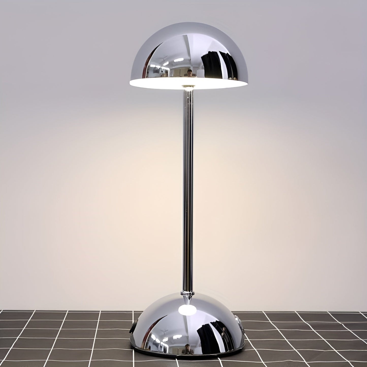 Sleek LED Mushroom Table Lamp with Dimmer