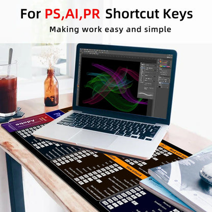 Ergonomic Shortcut Keyboard Mouse Pad