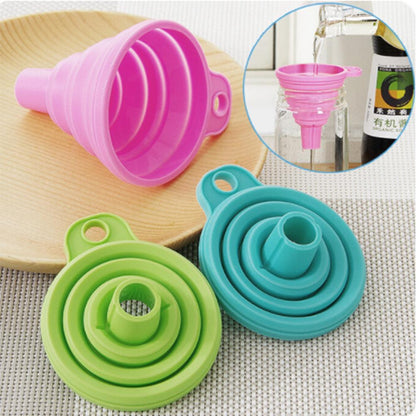 Space Saving Silicone Kitchen Funnel