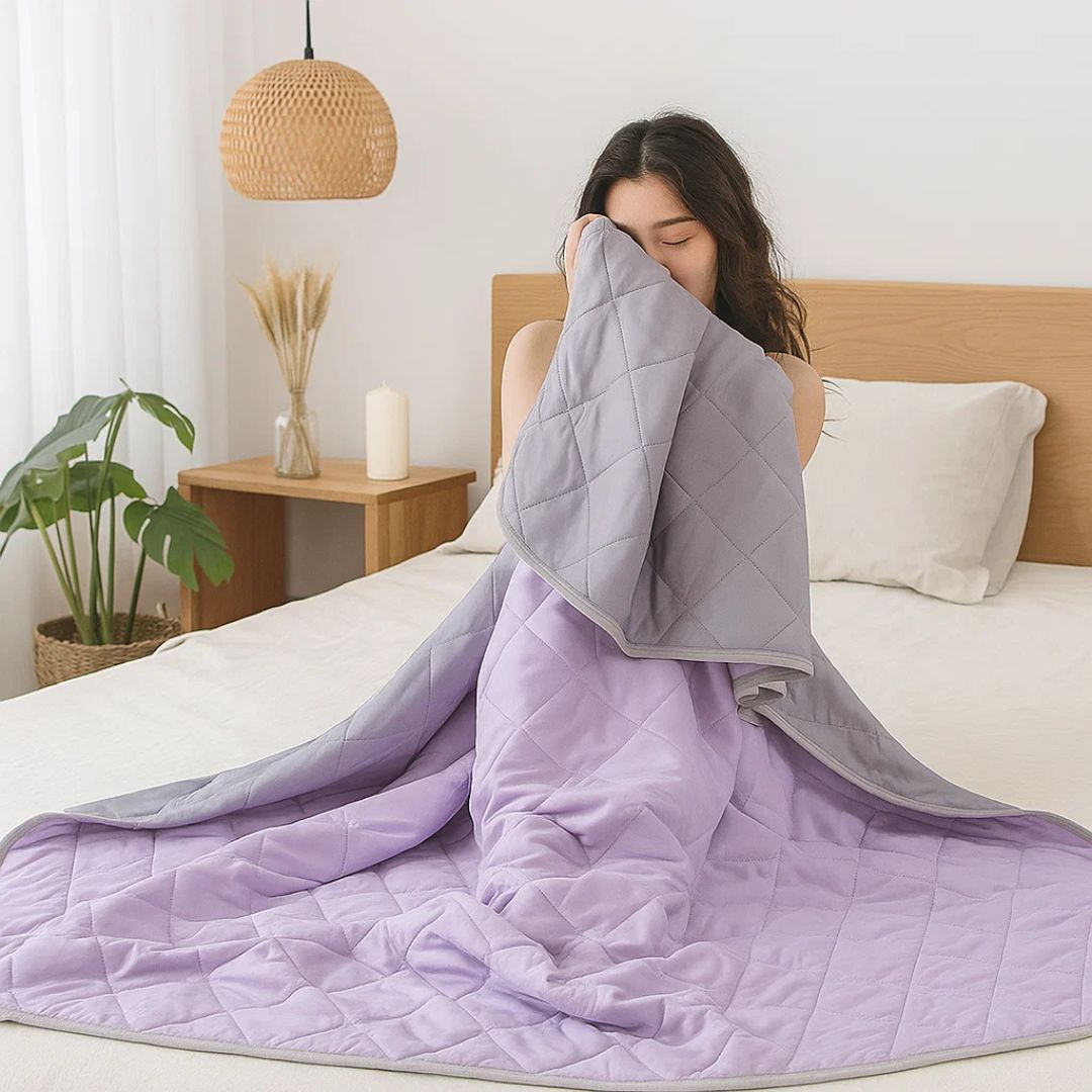 Breathable Cool Blanket for Night Sweats Relief