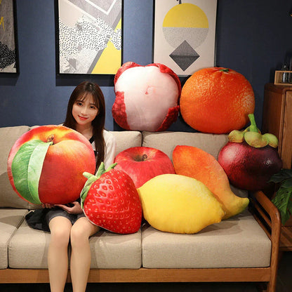 Soft Plush Fruit Pillow for Home Decor