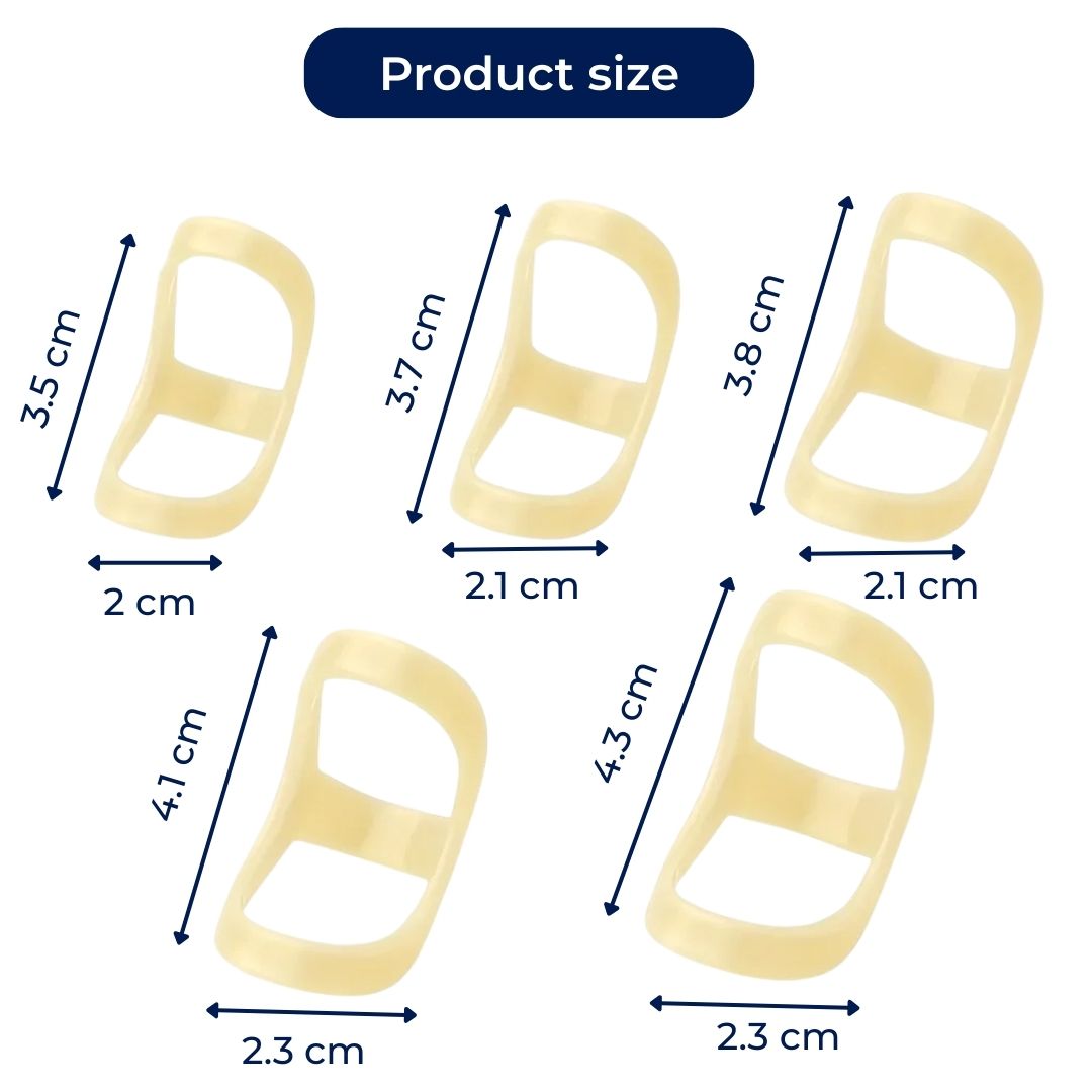 Flexible 8 Ring Finger Splint for Pain Relief Support