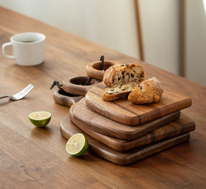 Natural Wooden Chopping Board Set - 2 Piece