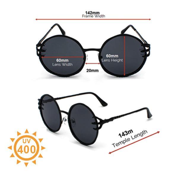 Trendy Skull Shape Round Shades