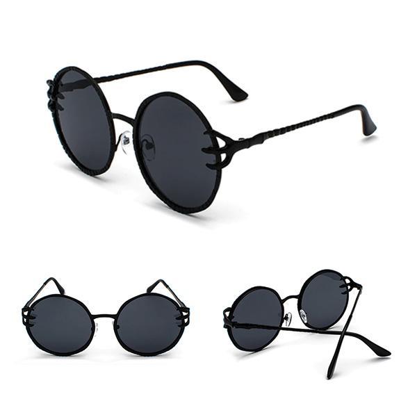 Trendy Skull Shape Round Shades - Cofik