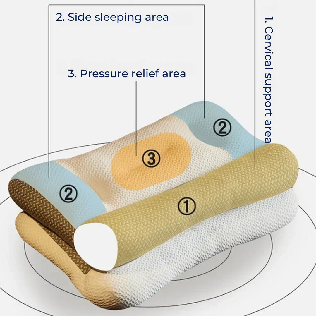 Contour Memory Foam Neck Pillow For Sleep Support