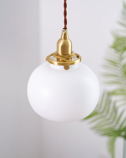 Vintage Style Hanging Glass Pendant Lamp