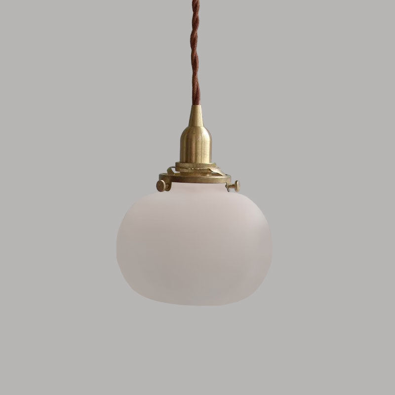 Vintage Style Hanging Glass Pendant Lamp