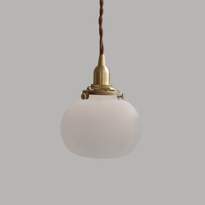Vintage Style Hanging Glass Pendant Lamp