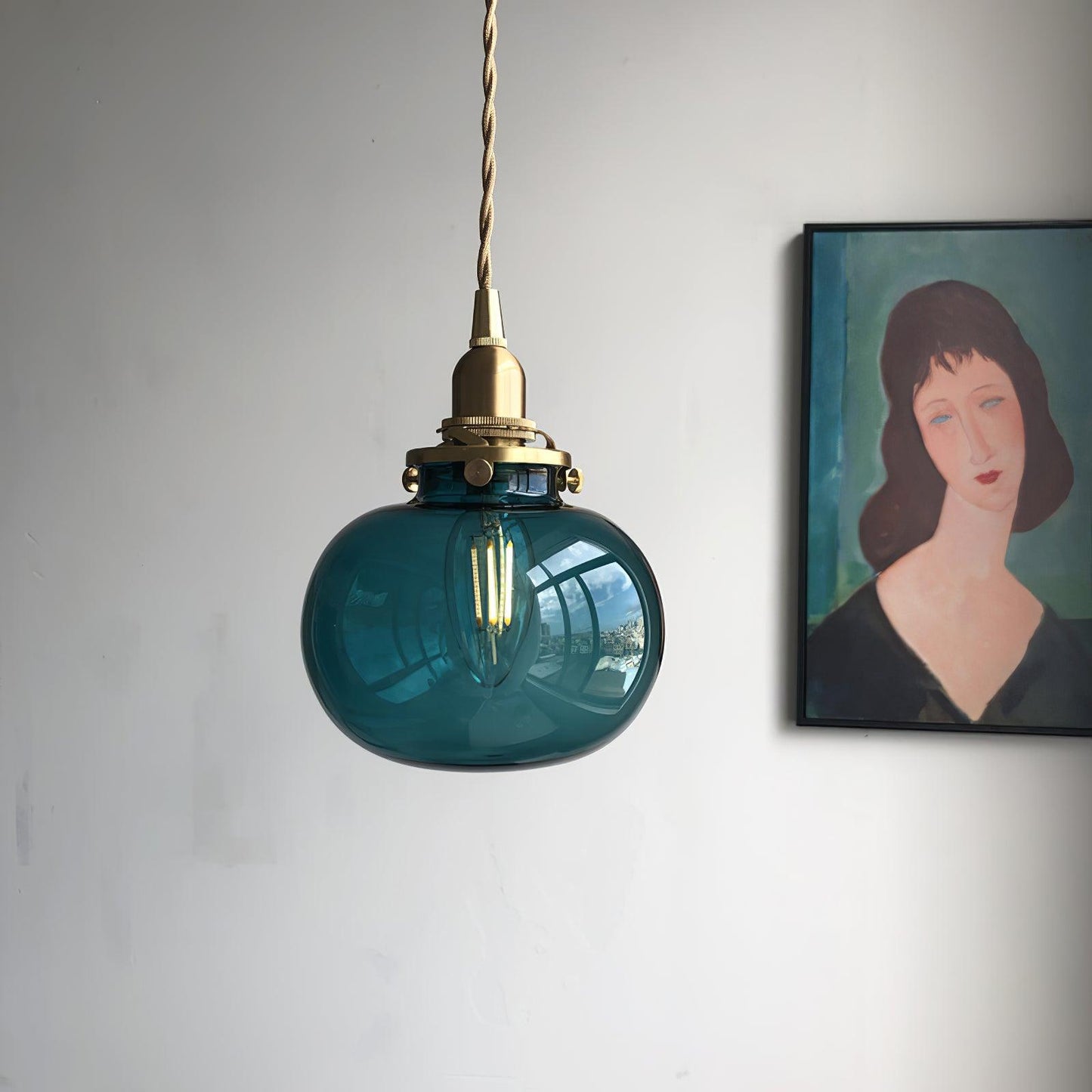 Classic Glass Pendant Lighting Fixture