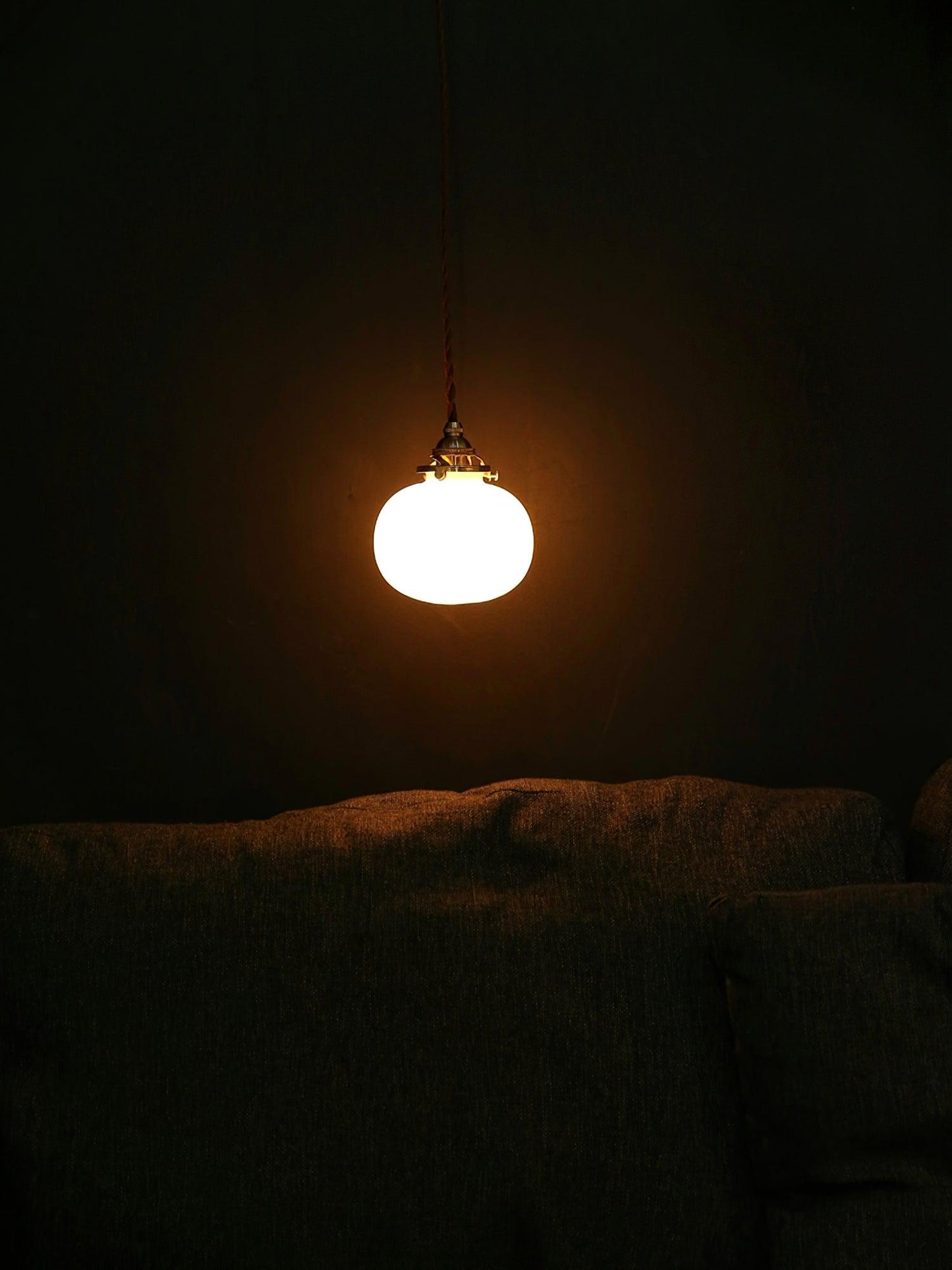 Vintage Style Hanging Glass Pendant Lamp