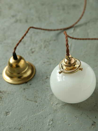 Vintage Style Hanging Glass Pendant Lamp