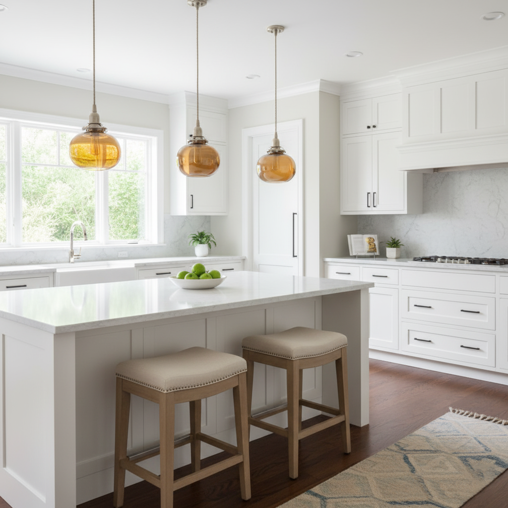 Classic Glass Pendant Lighting Fixture