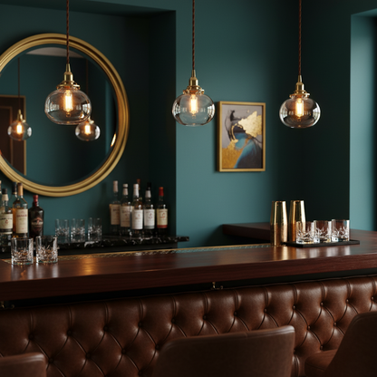 Classic Glass Pendant Lighting Fixture