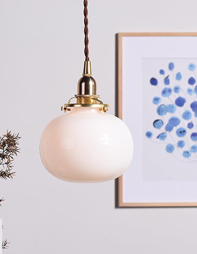 Vintage Style Hanging Glass Pendant Lamp