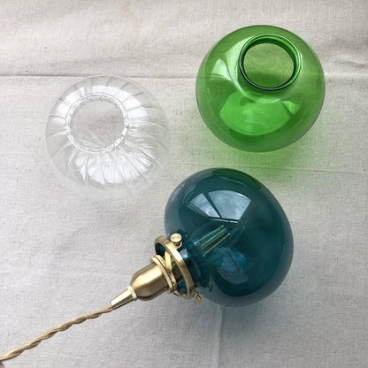 Vintage Style Hanging Glass Pendant Lamp