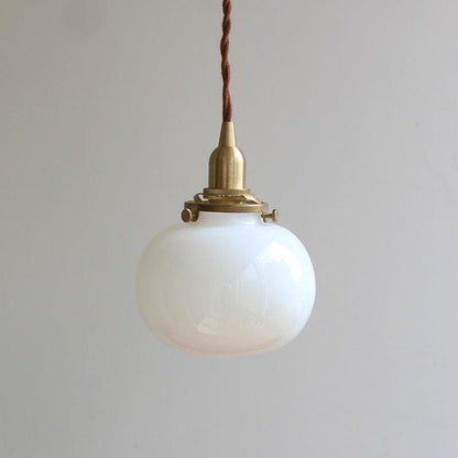 Vintage Style Hanging Glass Pendant Lamp