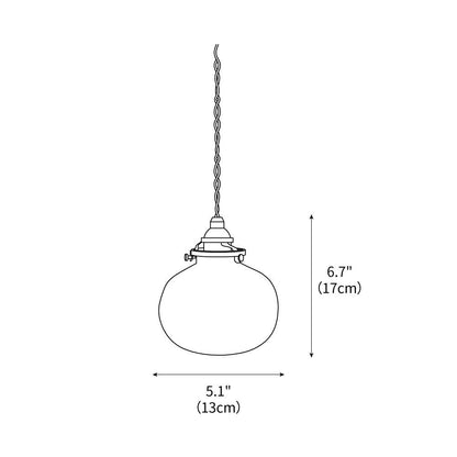 Classic Glass Pendant Lighting Fixture