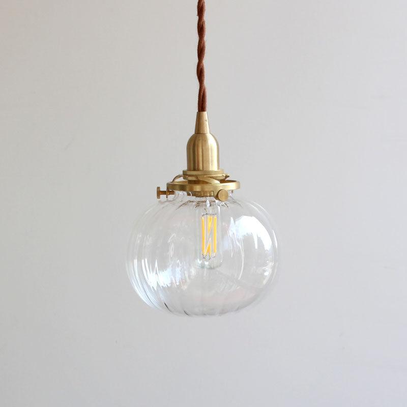 Vintage Style Hanging Glass Pendant Lamp