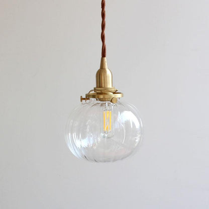 Vintage Style Hanging Glass Pendant Lamp