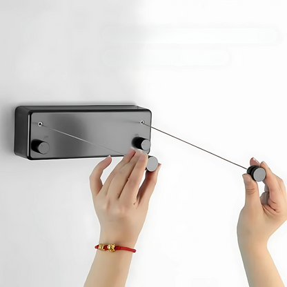 Compact Retractable Washing Line for Indoor Outdoor Use
