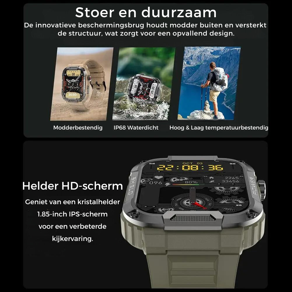Tough Waterproof Smart Watch for IOS Android
