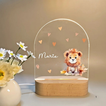 Kids Personalized Night Lamp with Soft LED Glow
