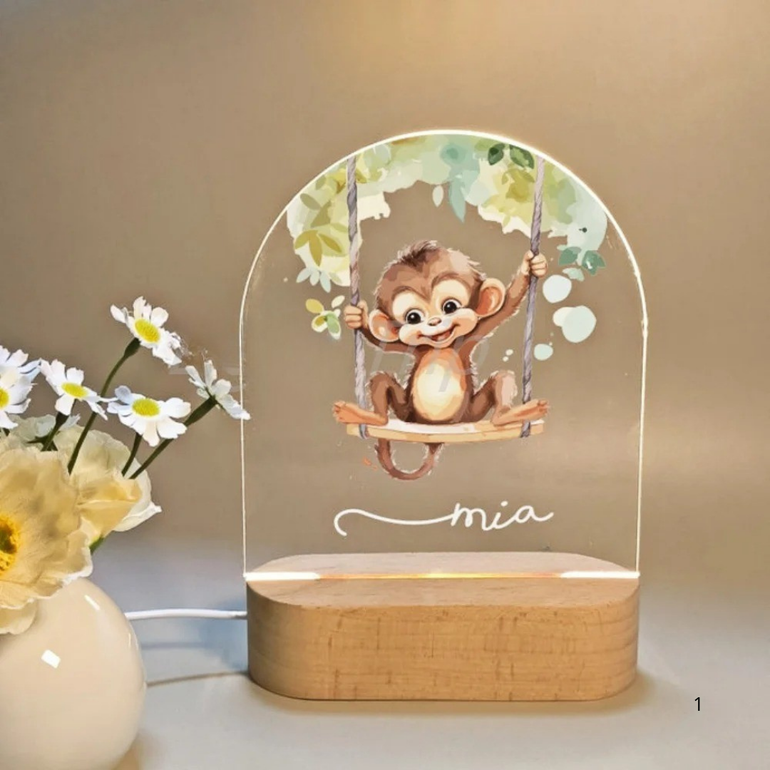 Kids Personalized Night Lamp with Soft LED Glow
