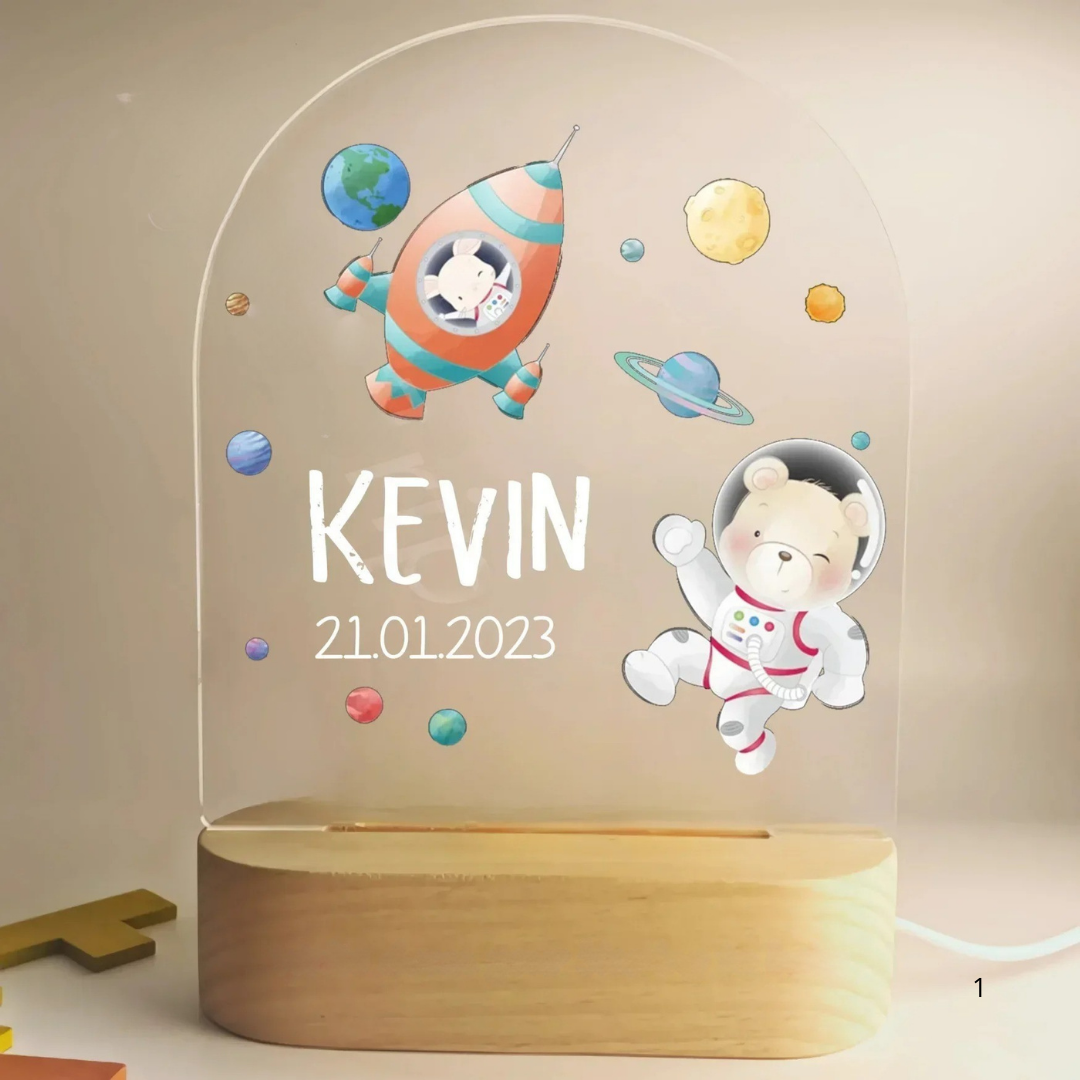 Kids Personalized Night Lamp with Soft LED Glow