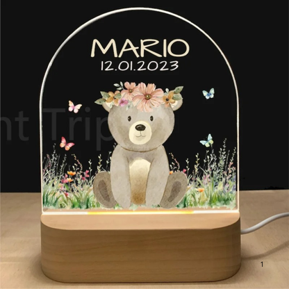 Kids Personalized Night Lamp with Soft LED Glow