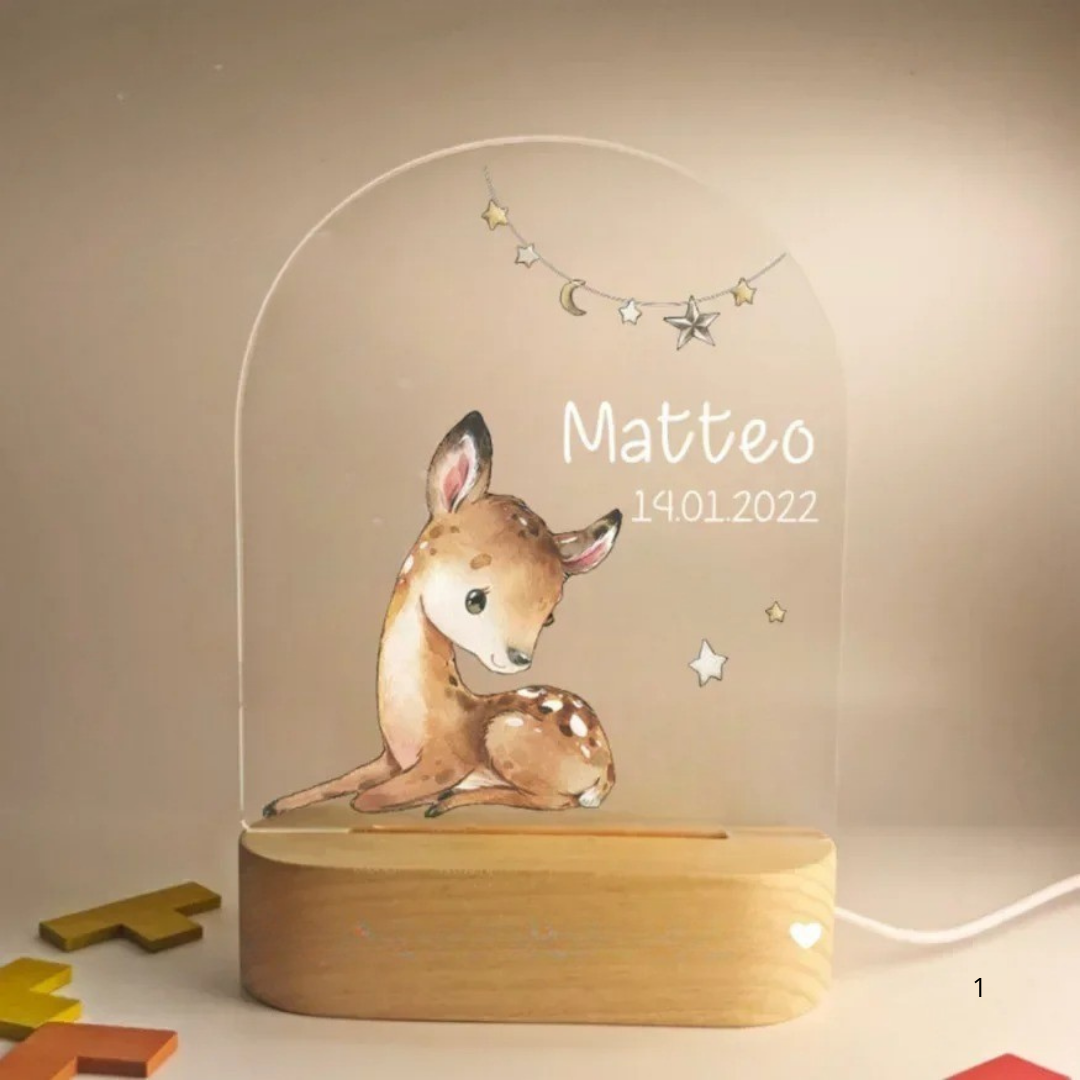Kids Personalized Night Lamp with Soft LED Glow