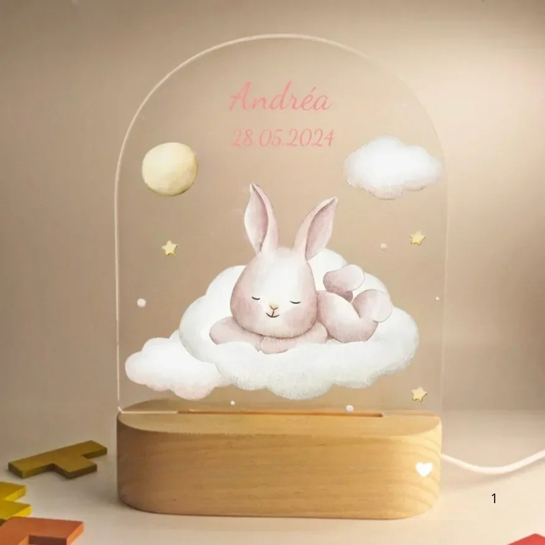Kids Personalized Night Lamp with Soft LED Glow